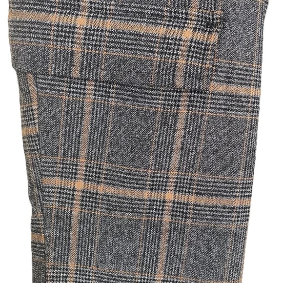 Pacsun Women Slim Stretch Cropped Ankle Cargo Pants Size Medium Gray Plaid - Picture 5 of 9